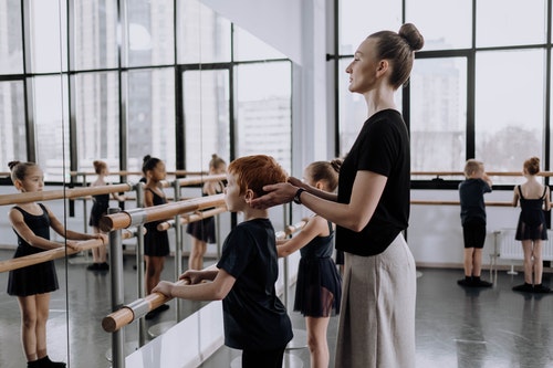 Ballet dancer performing